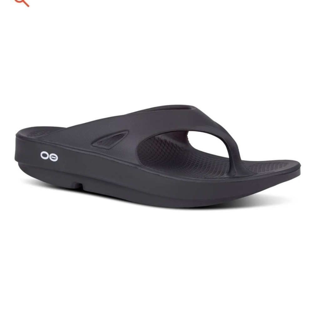 OOFOS OOriginal Recovery Sandals Black Thong Flip Flops Womens 11 Mens 9 EU 42